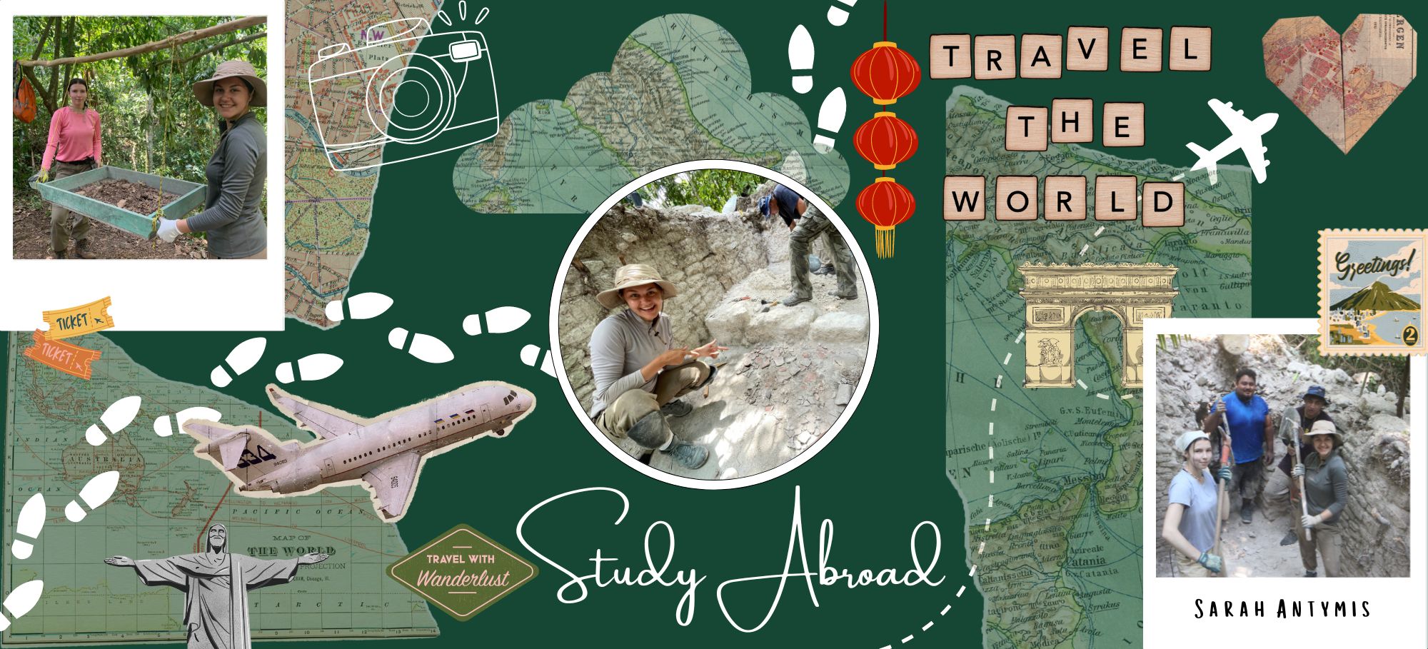 Sarah Antymis study abroad collage 