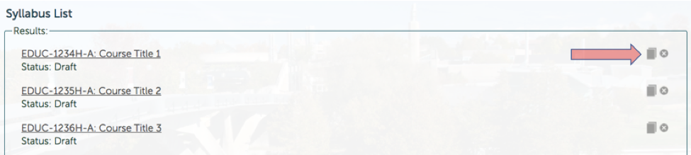 Copying a Syllabus
