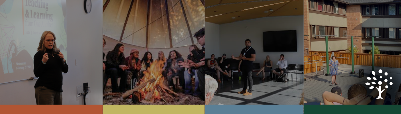 Collage of various photos of TTC members and Trent students