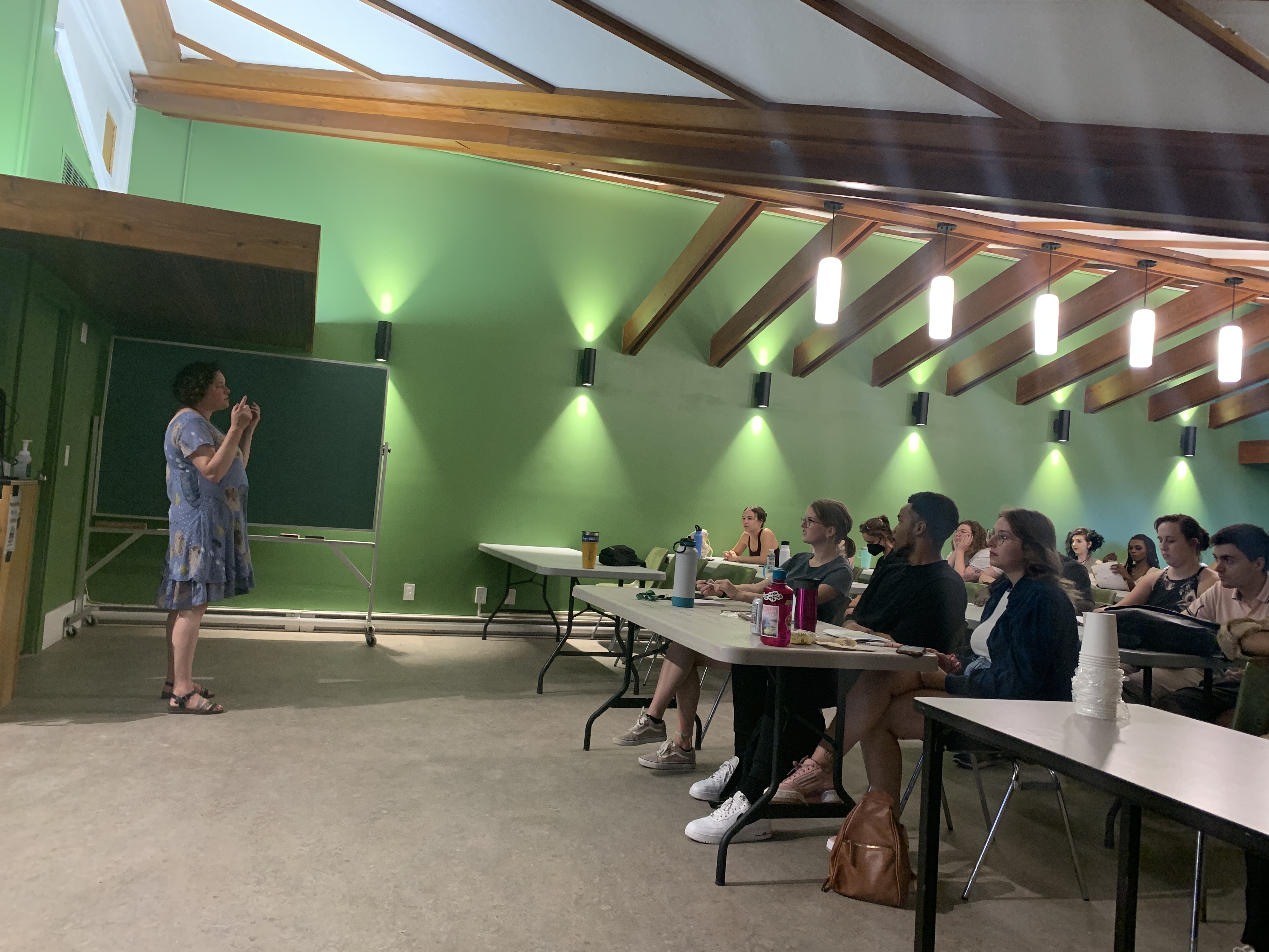 Dana instructing GTAs