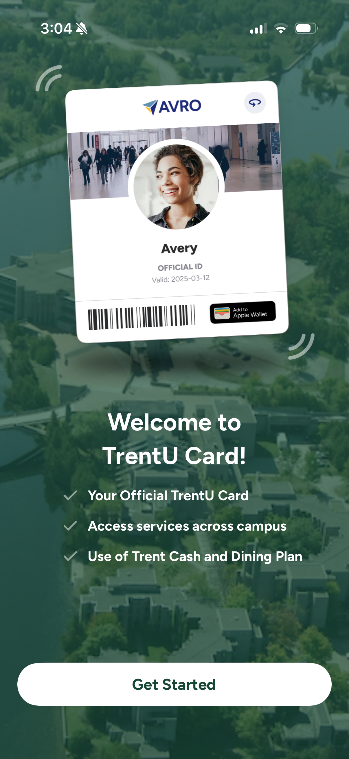 Welcome to your TrentU Card