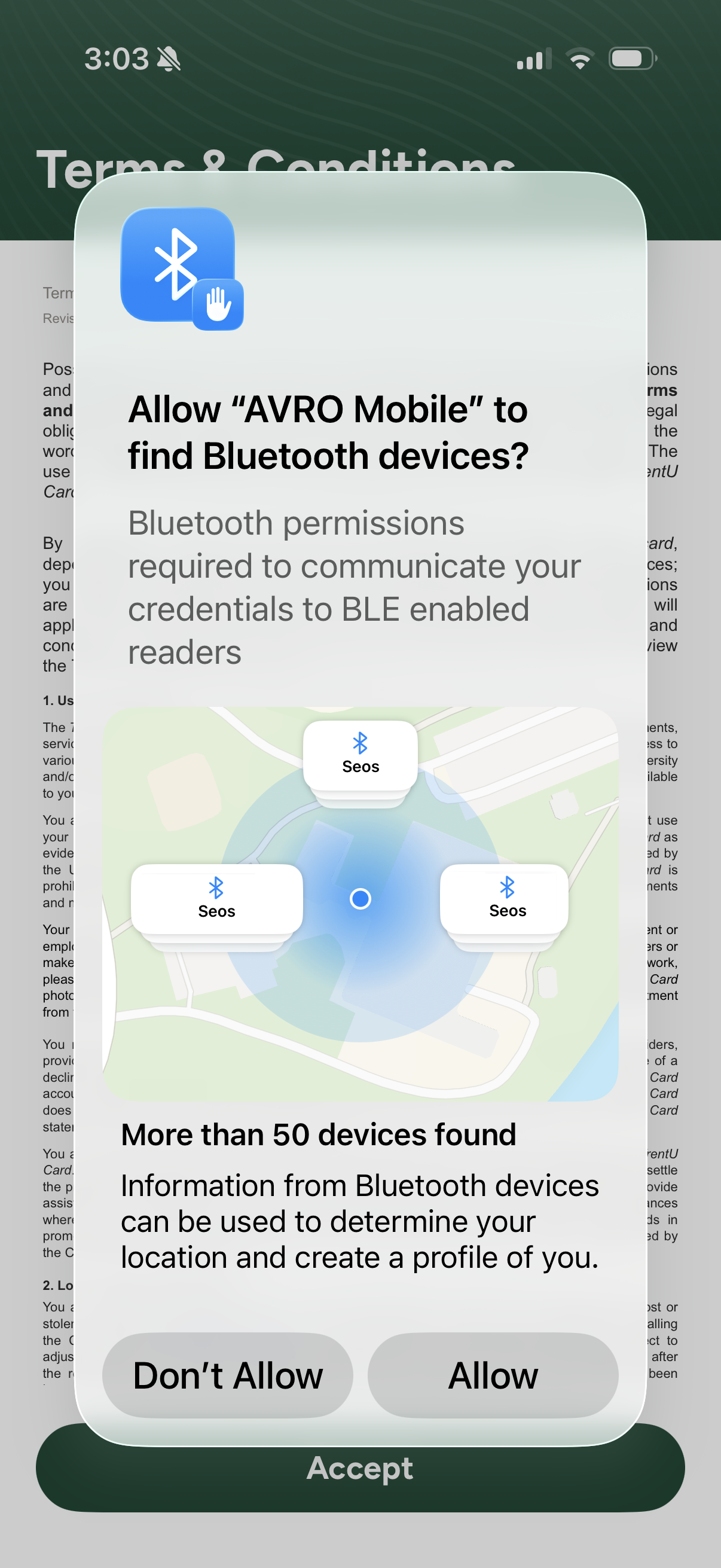 Allow Bluetooth