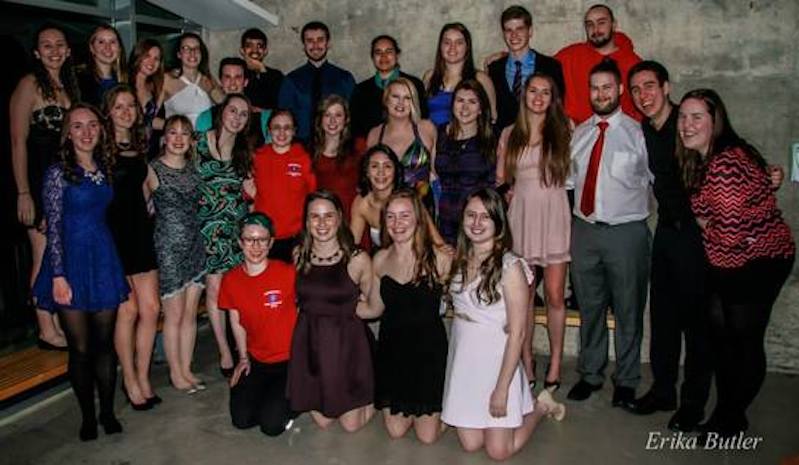 TUEFRT Team Members from 2014 - 2015 at an event