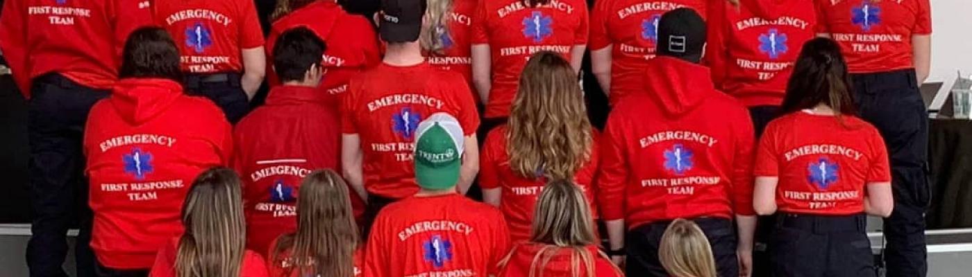 Team all facing backwards