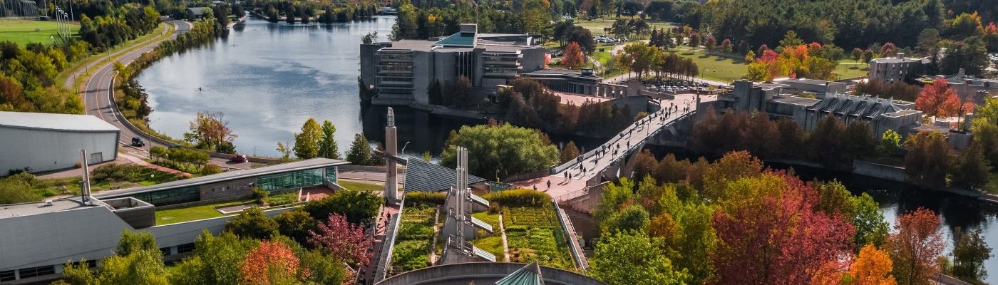 image of campus in fall